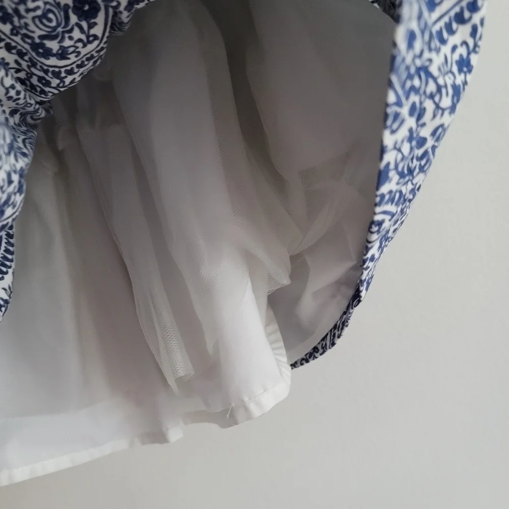 Carter's 5T Blue Floral Paisley Short Sleeve Party Dress Easter‎ Wedding